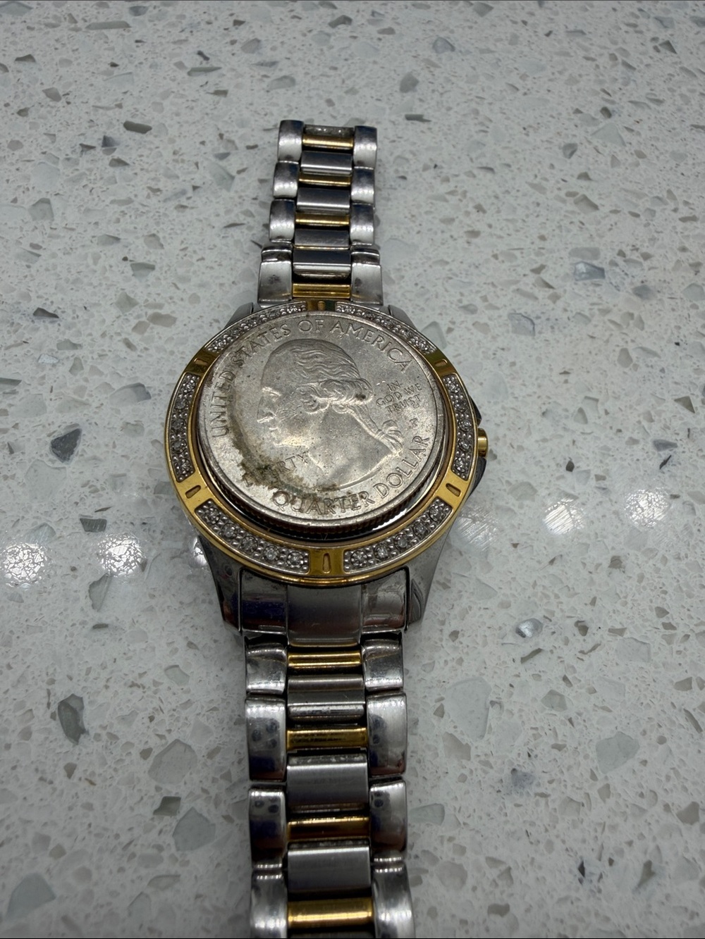 Citizen Two-Tone Silver & Gold Ladies Eco-Drive Watch - Picture 6 of 8